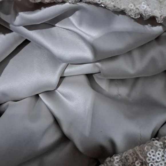 Antonio Melani x Nicola Bathie Champagne Gold Sequin Shelby Blouse - Picture 14 of 14